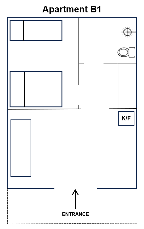 Schematic floor plan